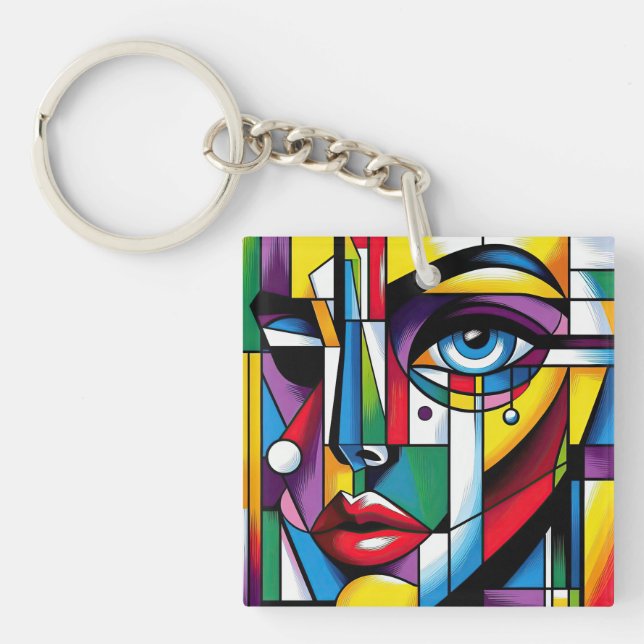 Ultimate Abstract Celebration of Femininity Keychain (Front)