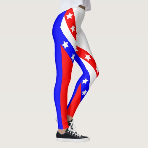 Ultimate American Patriot USA Stars and Stripes Leggings