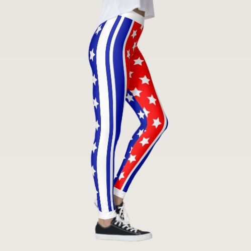 Ultimate American Patriot USA Stars and Stripes Leggings
