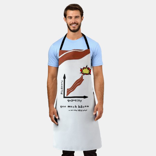 Ultimate Bacon Humor - Hilarious Chef Bacon Puns Apron (Worn)