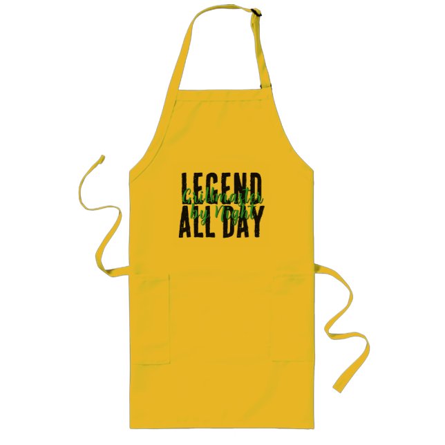 Ultimate BBQ King | Grillmaster Gift | Funny Quote Long Apron (Front)