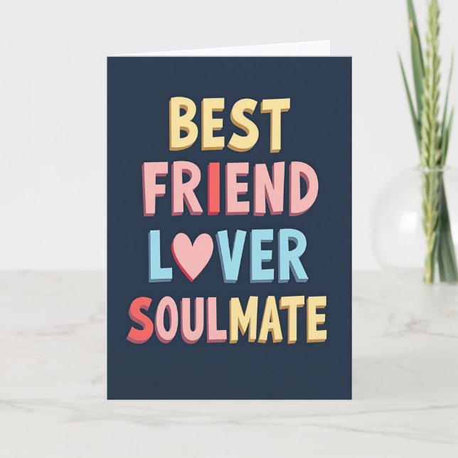 Ultimate Best Friend Lover Soulmate Card (Front)