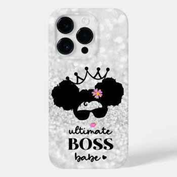 Ultimate Boss Babe" Sparkle  Case-mate Iphone 14 Pro Case by Godsblossom at Zazzle