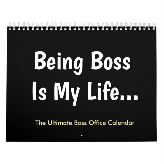 Ultimate Boss Calendar Funny Boss Humor Joke (Cover)