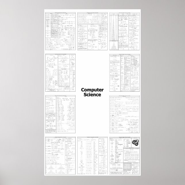 Ultimate Computer Science Reference Poster (Front)