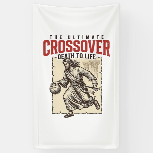 Ultimate Crossover Christian Basketball Vintage Banner