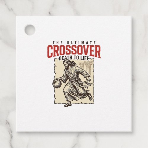 Ultimate Crossover Christian Basketball Vintage Favor Tags