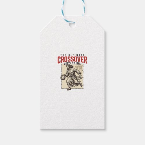 Ultimate Crossover Christian Basketball Vintage Gift Tags