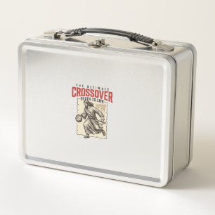 Ultimate Crossover Christian Basketball Vintage Metal Lunch Box