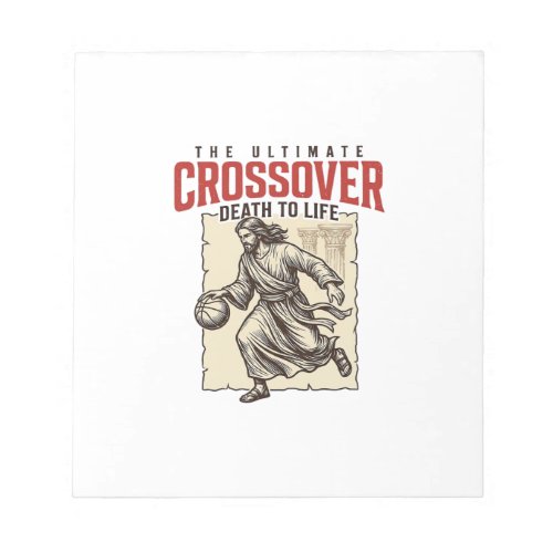 Ultimate Crossover Christian Basketball Vintage Notepad