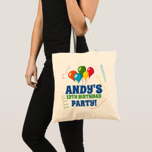 Ultimate Custom Birthday Balloons Favor Tote Bag