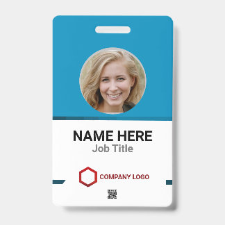 Ultimate Customization: Employee Photo Logo Barcod Badge