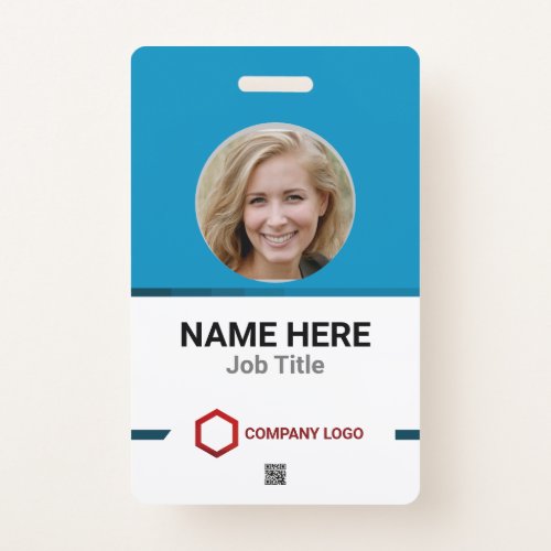 Ultimate Customization Employee Photo Logo Barcod Badge