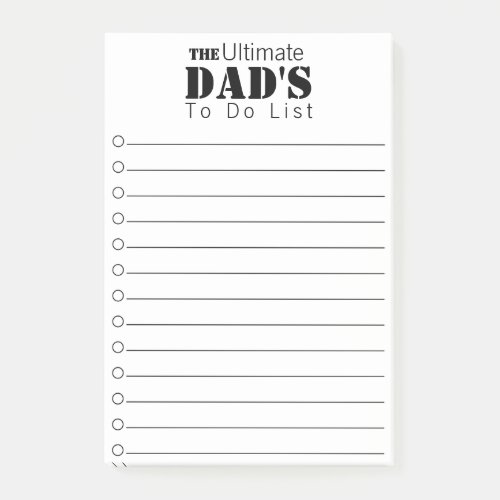 Ultimate Dad To Do List Post_it Notes