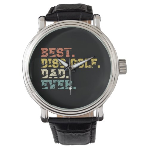 Ultimate Disk Golf Dad Vintage Retro Style Watch