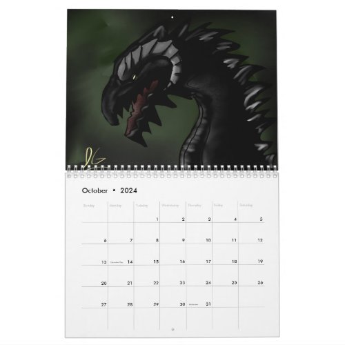 Ultimate Dragon Art Calendar