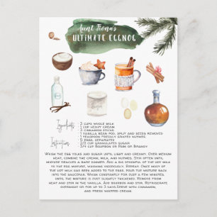 Ultimate Eggnog Recipe Holiday Postcard