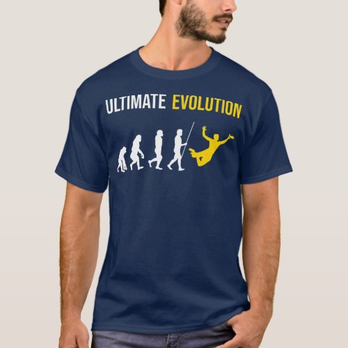 Ultimate Evolution Frisbee  T_Shirt