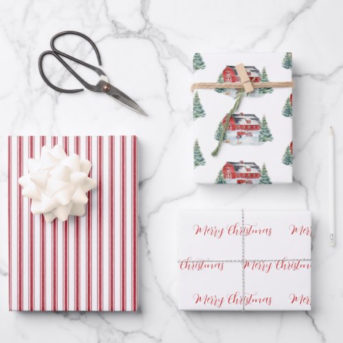 Ultimate Farmhouse Christmas Collection Gift Wrapping Paper Sheets