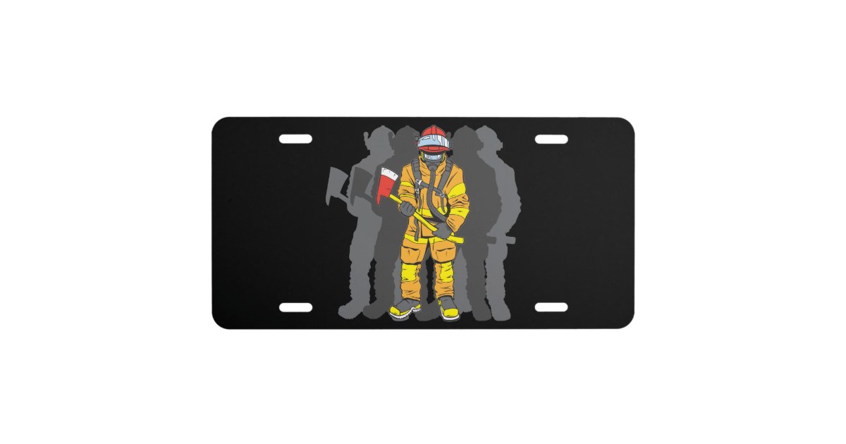 Ultimate Firefighter License Plate | Zazzle