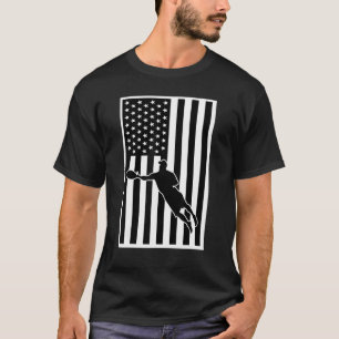 Ultimate Frisbee American Flag 4th Of July Merica  T-Shirt