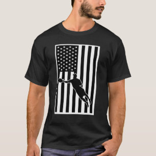 Ultimate Frisbee American Flag 4th Of July Merica T-Shirt