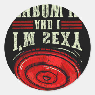 Ultimate Frisbee And Disc Golf Sport Gift  Classic Round Sticker