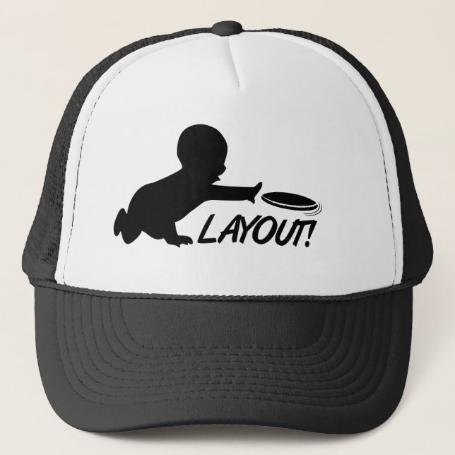 Ultimate Frisbee baby layout Trucker Hat (Front)