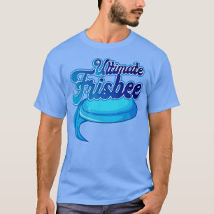 Ultimate Frisbee Blue Disc T-Shirt