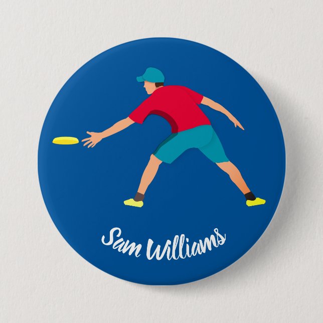 Ultimate Frisbee Button (Front)