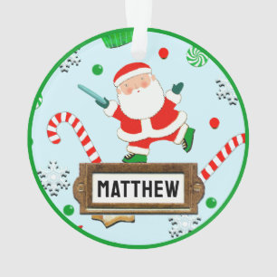 Ultimate Frisbee Christmas Collectible Ornament