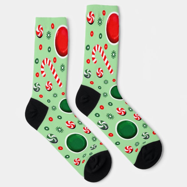 Ultimate Frisbee Christmas Socks (Right)