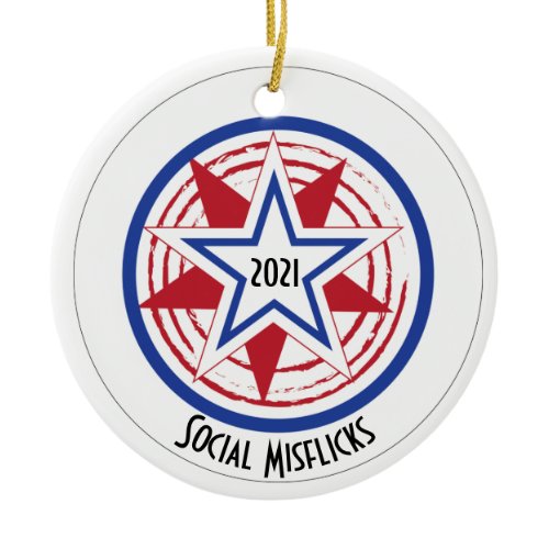 Ultimate Frisbee Christmas Tree Ornament Custom