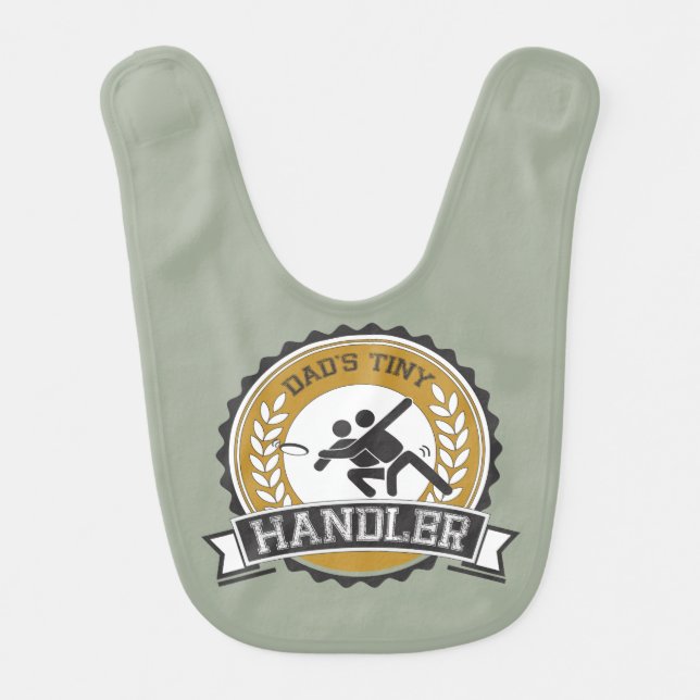 Ultimate Frisbee - Daddy's little Handler Bib (Front)
