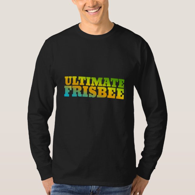 Ultimate Frisbee Designed With Nature Colors T-Shirt (Front)