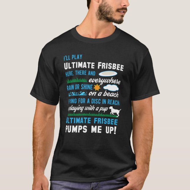Ultimate Frisbee Disc Golf Lover T-Shirt (Front)