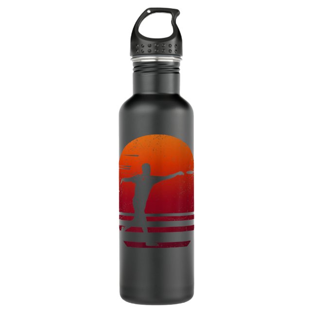 Ultimate Frisbee Disc Golf  Stainless Steel Water Bottle (Front)