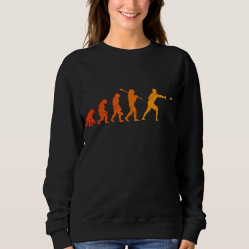 Ultimate Frisbee Evolution Disc Golf Monkey Human  Sweatshirt