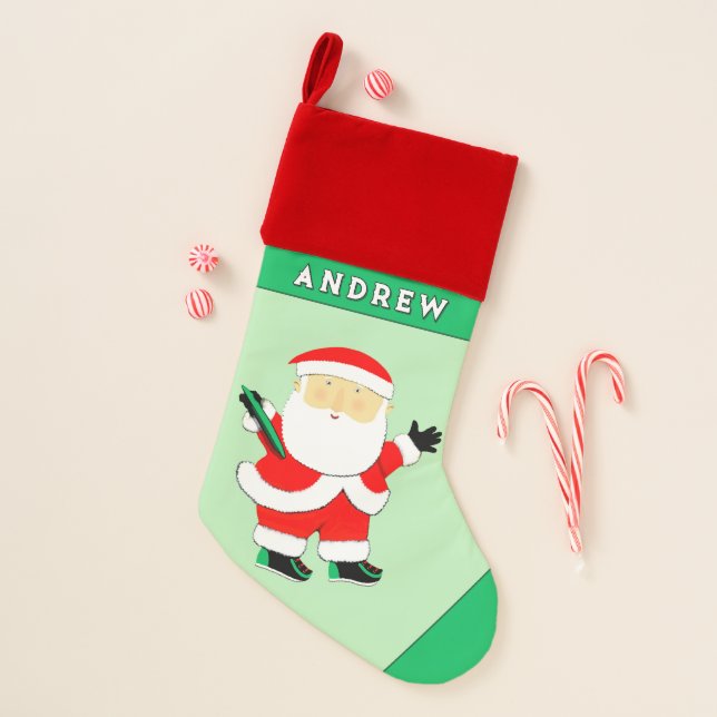 Ultimate Frisbee Holiday Gift Christmas Stocking (Front)