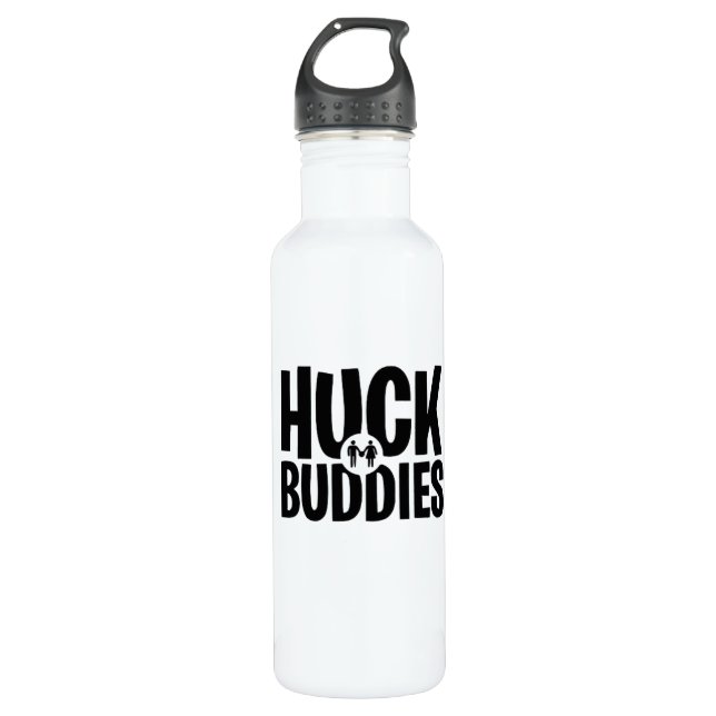 Ultimate Frisbee (Huck Buddies) Stainless Steel Water Bottle (Front)