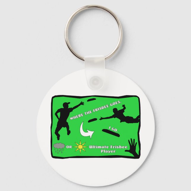 Ultimate Frisbee Keychain (Front)