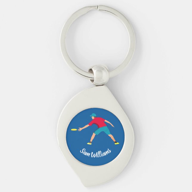 Ultimate Frisbee Keychain (Front)