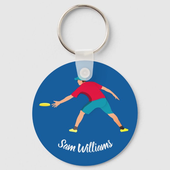 Ultimate Frisbee Keychain (Front)