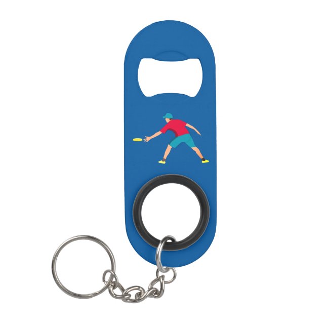 Ultimate Frisbee Keychain Bottle Opener (Front)