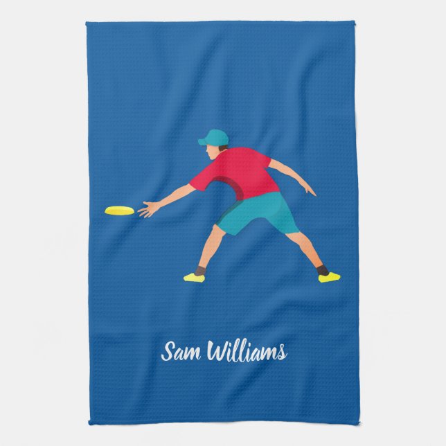 Ultimate Frisbee Kitchen Towel (Vertical)
