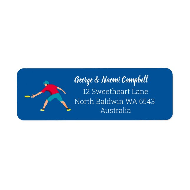 Ultimate Frisbee Label (Front)