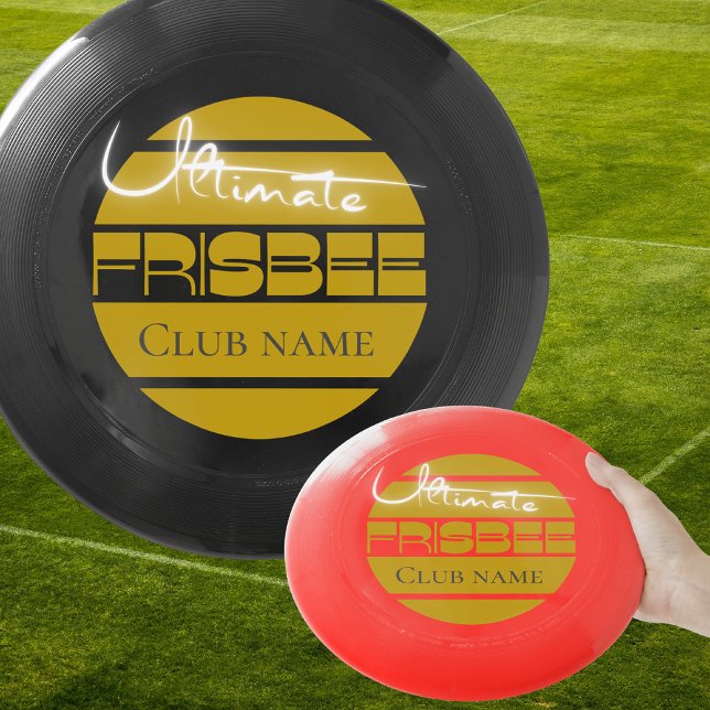 Ultimate Frisbee logo in yellow  (Creator Uploaded)