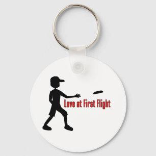Ultimate Frisbee Love at First Flight Keychain