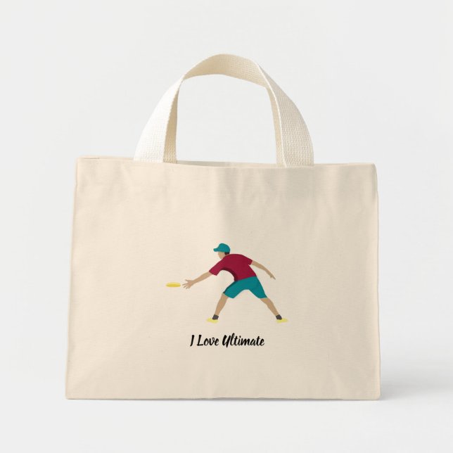 Ultimate Frisbee Mini Tote Bag (Front)