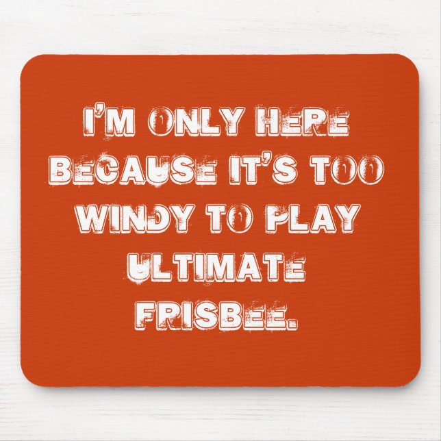 Ultimate frisbee mousepad (Front)